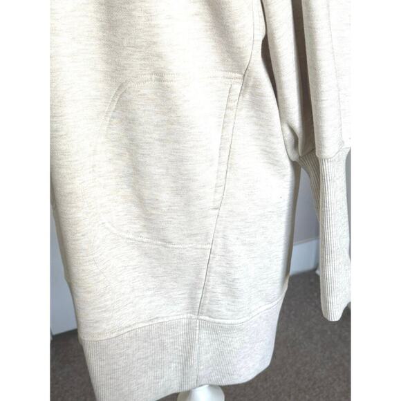 Athleta Mala Hoodie Dress, Light Oatmeal Heather SIZE S - Picture 10 of 13
